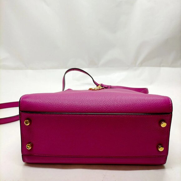 VERSACE Hand Bag Purple Leather mon-564-090825 - Picture 8 of 16